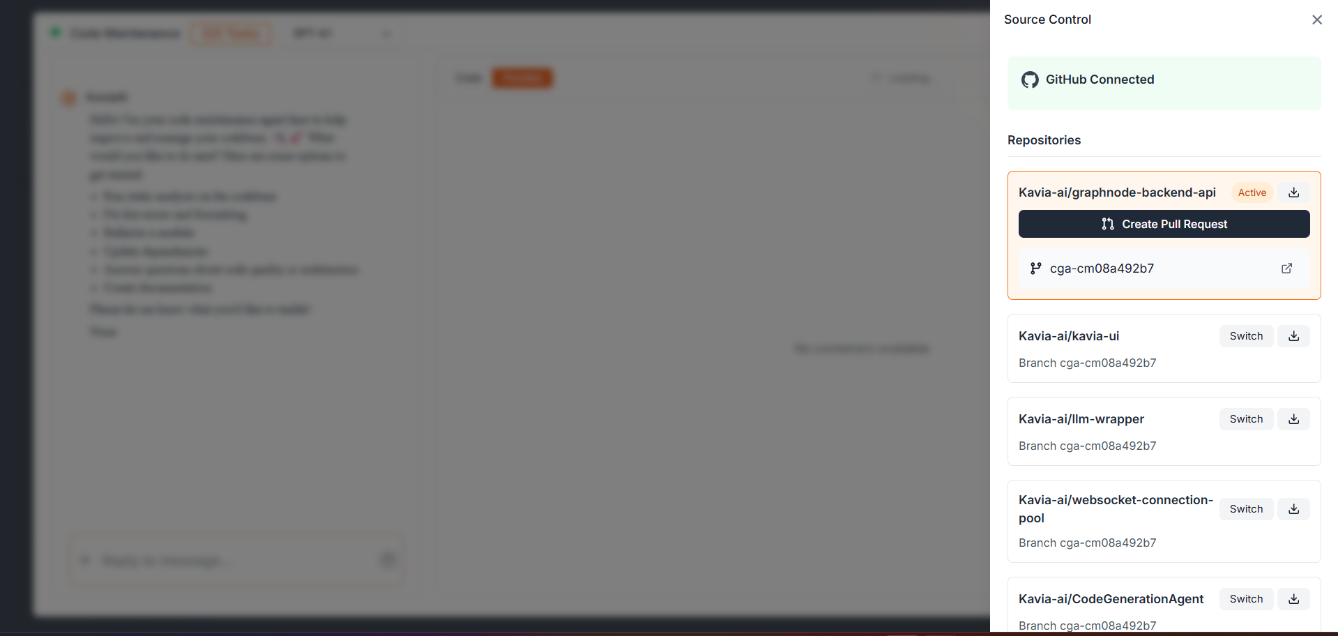 Git PR Interface