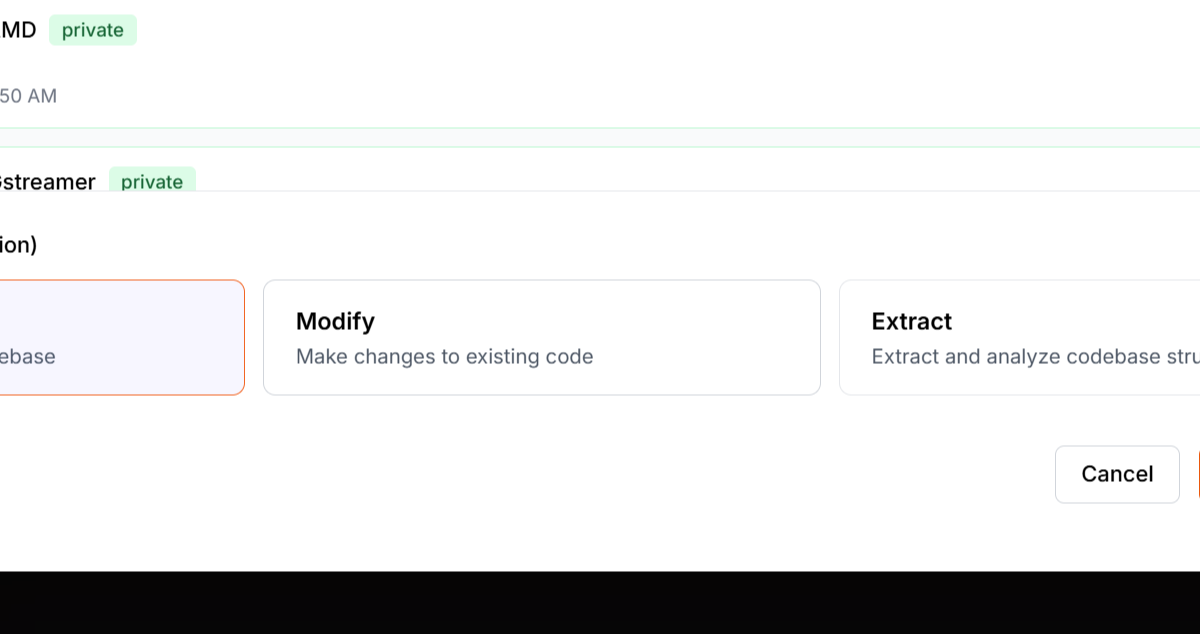 Illustration for Step 12: Choose the Make changes to existing code option.