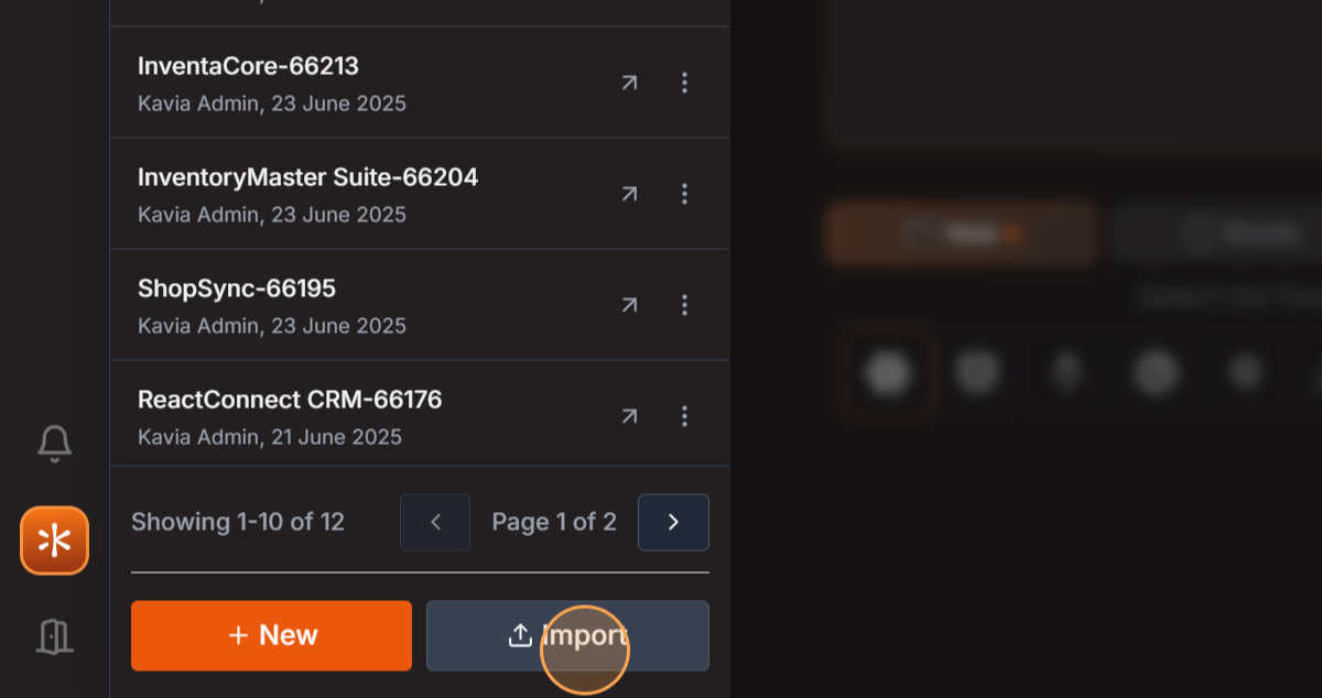 Illustration for Step 2: Next, select the Import option.