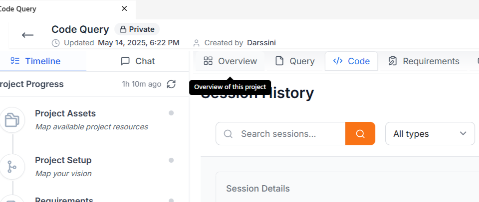 Illustration for Step 11: If you wish to work on multiple sessions in parallel, let the session run in the background.